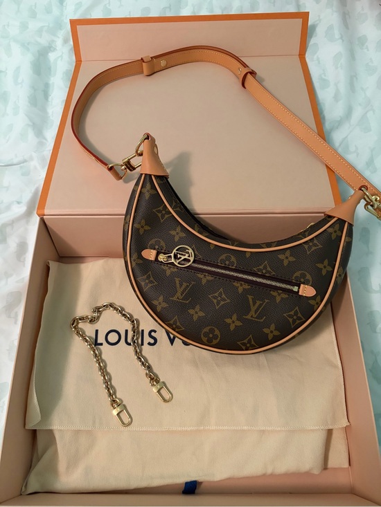 Louis Vuitton Handbags - Louis Vuitton LOOP Monogram Crescent Shoulder Bag with Gold Hardware- NEW